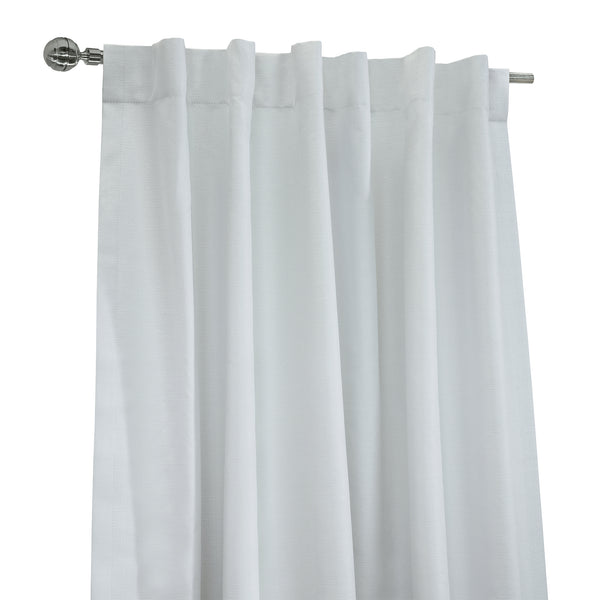 Hidden Tab curtain panel - Sutton - White - 52 x 84''