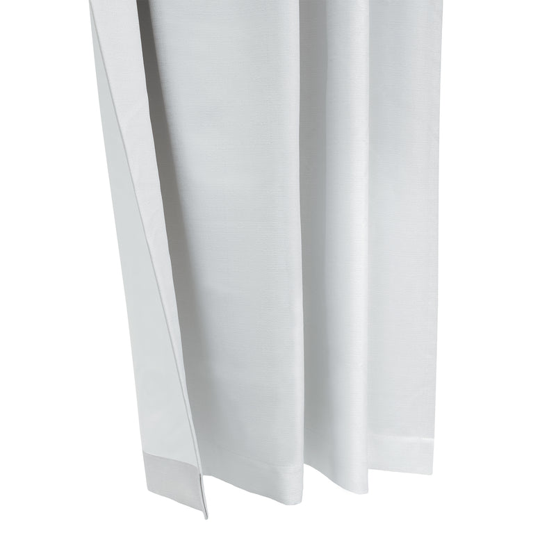 Hidden Tab curtain panel - Sutton - White - 52 x 84''