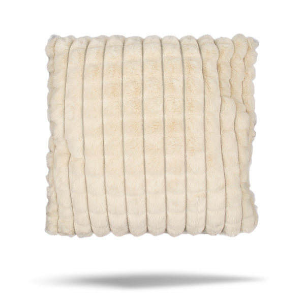 Decorative cushion cover - Box Plush - Ivory - 17 x 17''