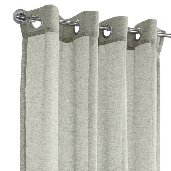 Grommet curtain panel - Cora - Grey - 52 x 84''