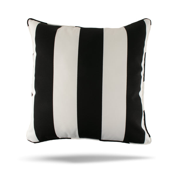 Decorative Outdoor Cushion Cover - Bombay - Cabana - Black - 20 x 20in