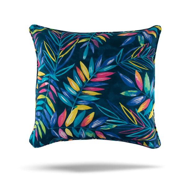 Decorative Outdoor Cushion Cover - Bombay - Mauï  - Navy - 18 x 18in