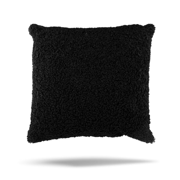 Housse de coussin décoratif - Bijou - Noir - 18 x 18 po