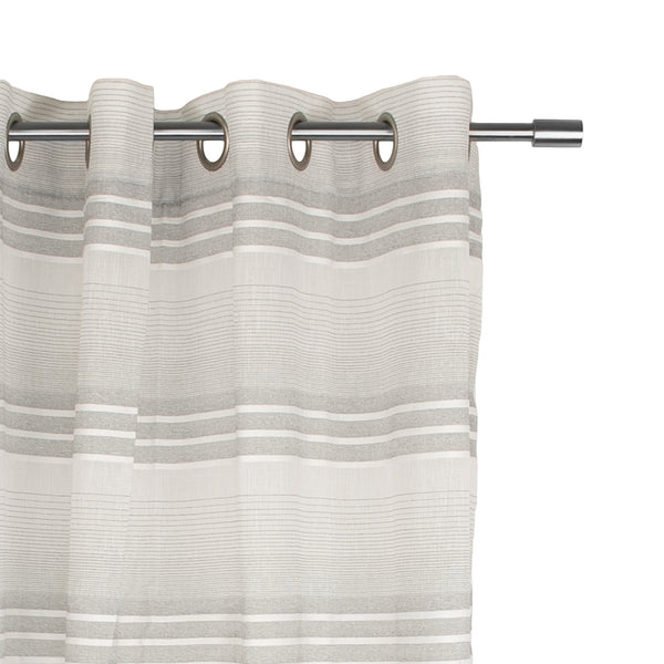 Grommets curtain panel - Linea - Grey - 54 x 85''