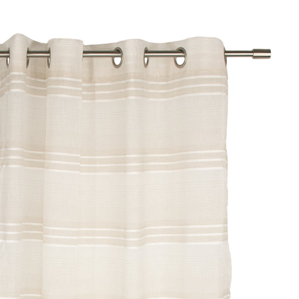Grommets curtain panel - Linea - Oat - 54 x 85''