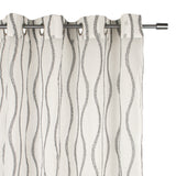 Grommets curtain panel - Zinnia - Grey - 54 x 85''