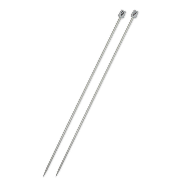 UNIQUE KNITTING Single Point Knitting Needles 35cm (14") Aluminum - 3.5mm/US 4