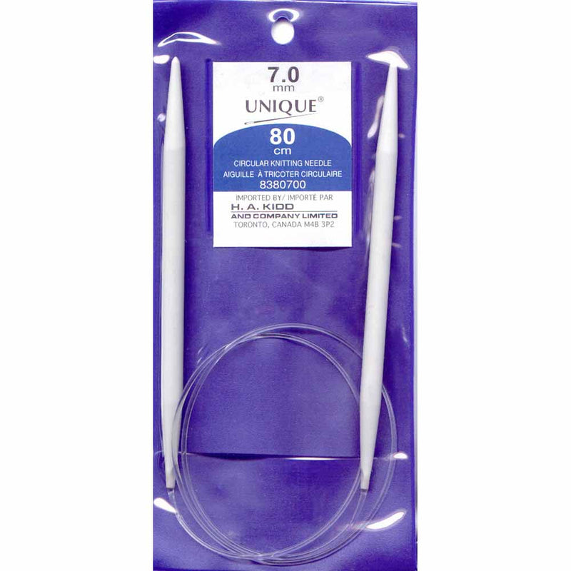 UNIQUE KNITTING Circular Knitting Needles 80cm (32") Aluminum - 7mm