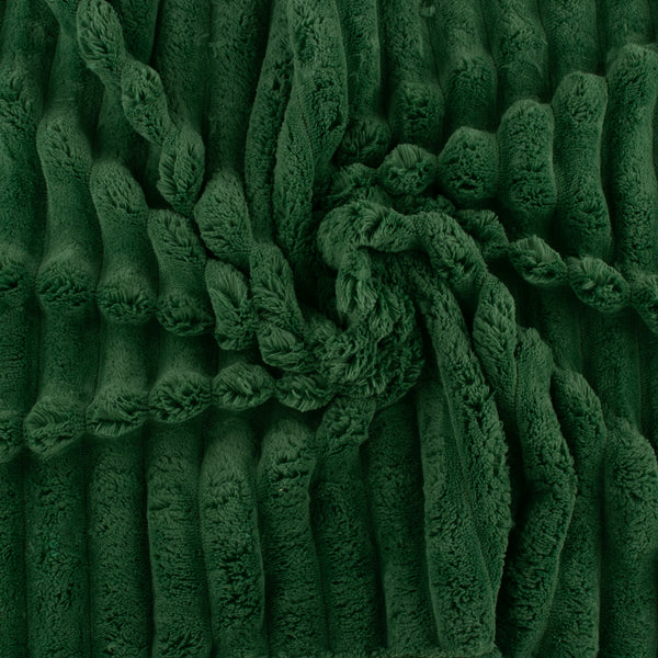 Solid Corded Chenille - Dark green