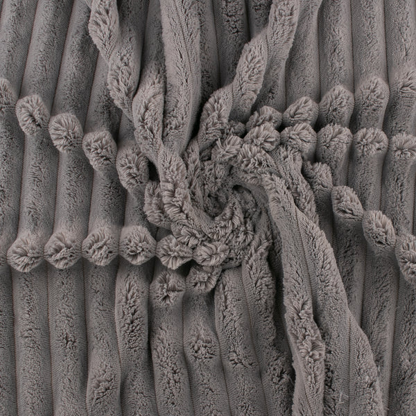 Solid Corded Chenille - Light grey