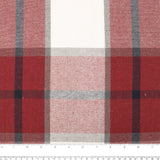 Tissu à carreaux pour veste - &lt;LUMBERJACK&gt; - Rouge Claret