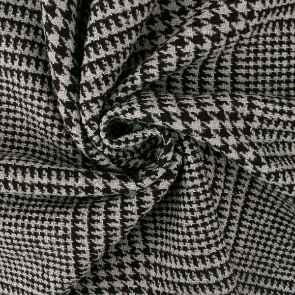 Plaid and tweed - DOWNTOWN - Houndstooth - Black / Grey
