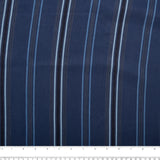 Printed Viscose - FLORA - Stripes - Steel grey