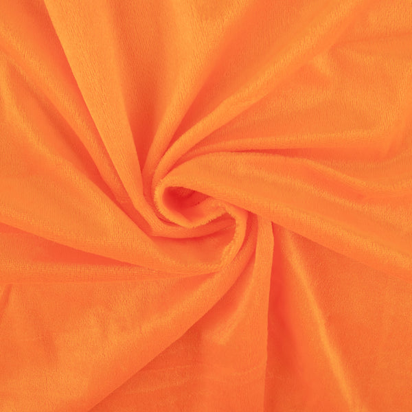 Solid velvet knit - VENEZIA - Tangerine