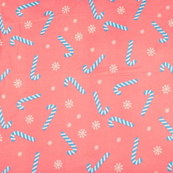 Printed Soft Knit - JAMAS - Candy cane - Pink
