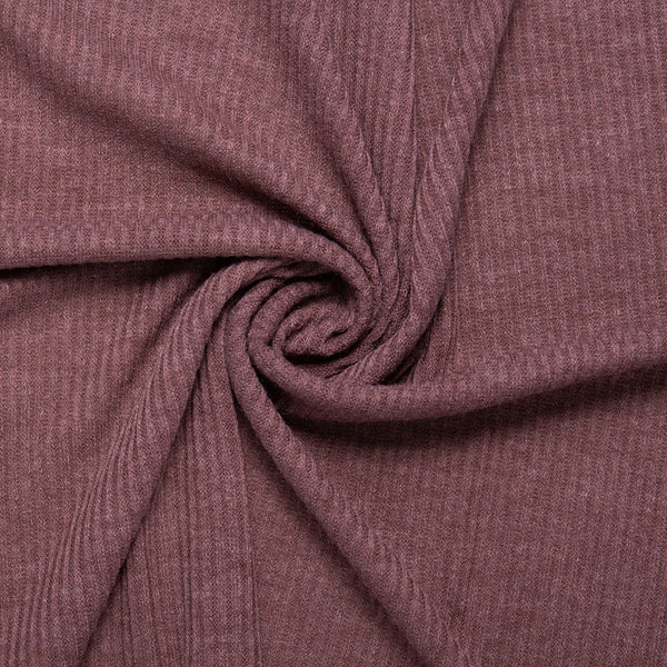 Sweater Rib Knit - COLETTE - Light plum