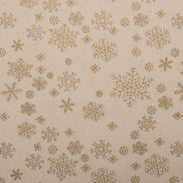 Printed Cotton - <HOMESPUN HOLIDAYS> - Snowflake - Beige