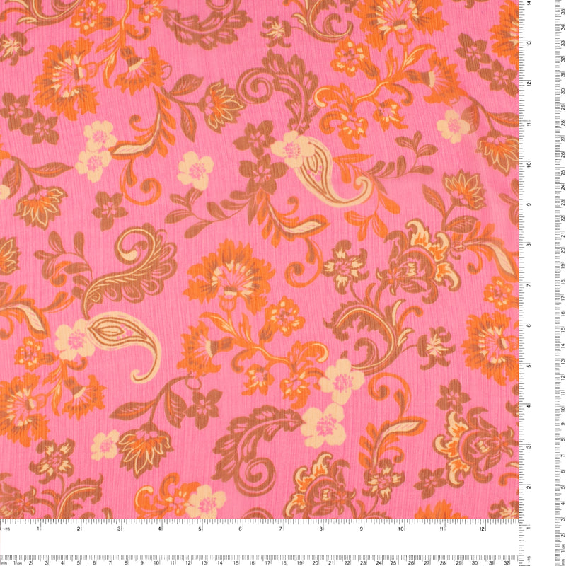 Novelty  Printed Chiffon - 288 - Hot Pink