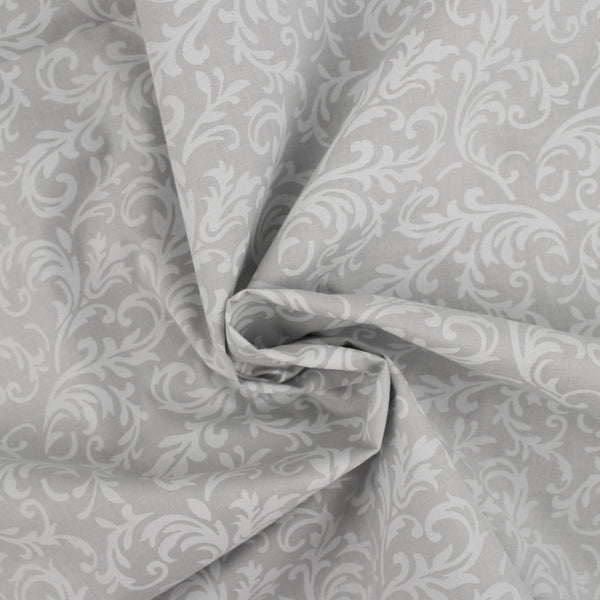 Wide-width fabric - MONOTONE - Damask - Mist green