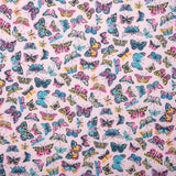 LIBERTY of PARIS Printed Cotton - Buttefly - Pink