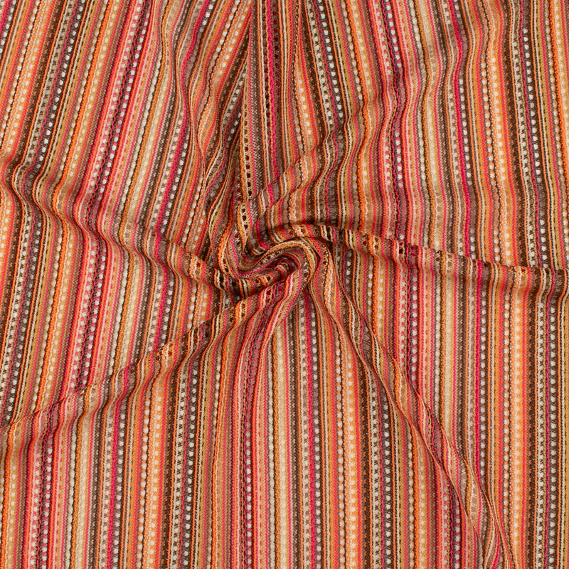Striped Stretch Crochet - JANE - 002 - Orange