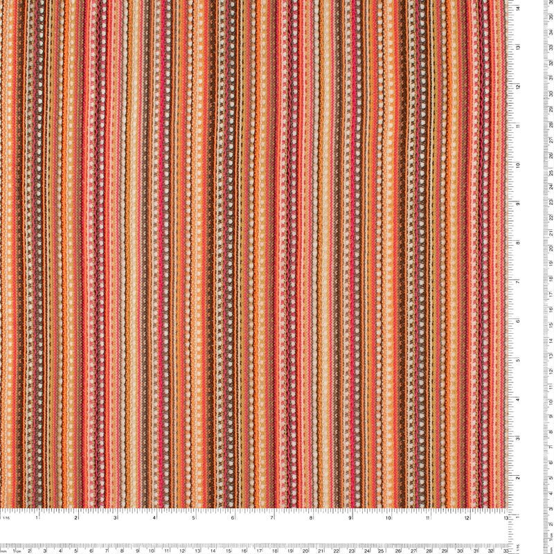 Striped Stretch Crochet - JANE - 002 - Orange