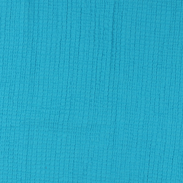Crinkled Stretch Gauze - ALAIA - Turquoise