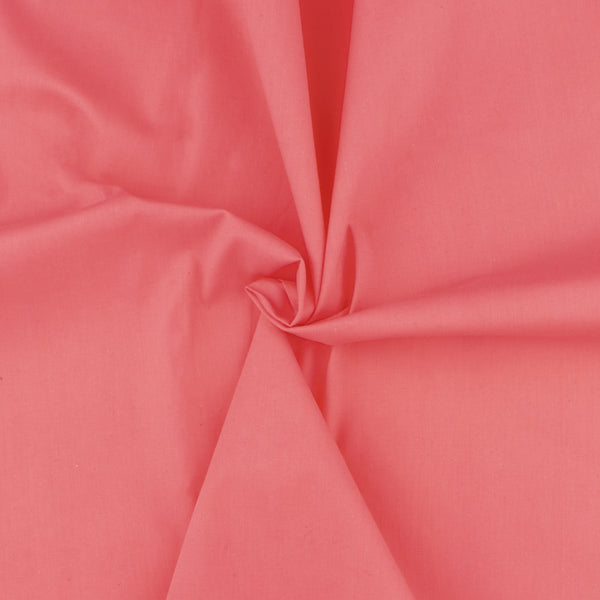 Solid Stretch Poplin - NORA - Pink