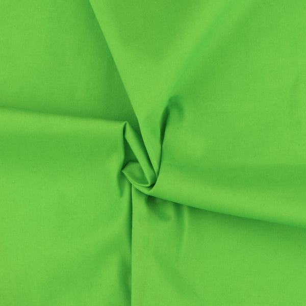 Solid Stretch Poplin - NORA - Green