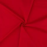 Solid Stretch Poplin - NORA - Red