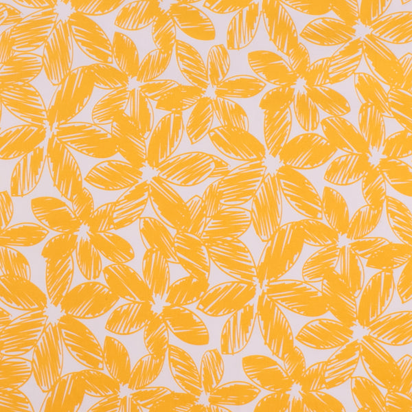 Printed Stretch Sateen - SANDY - 006 - Yellow
