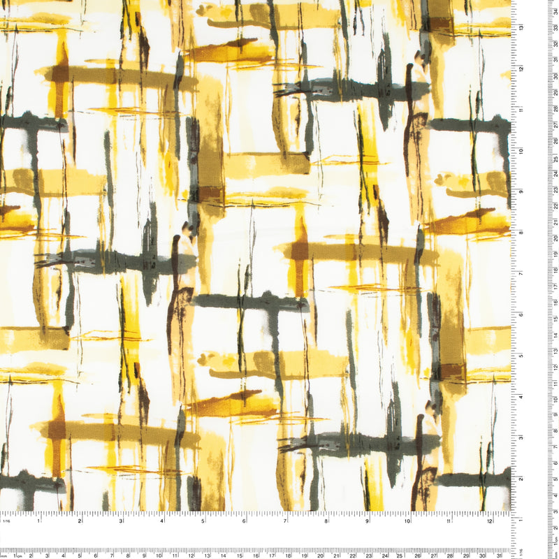 Printed Voile - SILVIA - 014 - Meadow Gold