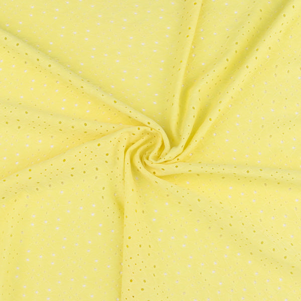 Tricot Broderie Anglaise - KHLOE - 002 - Jaune