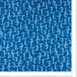 Printed Cotton - <M'OCEAN> - 006 - Blue