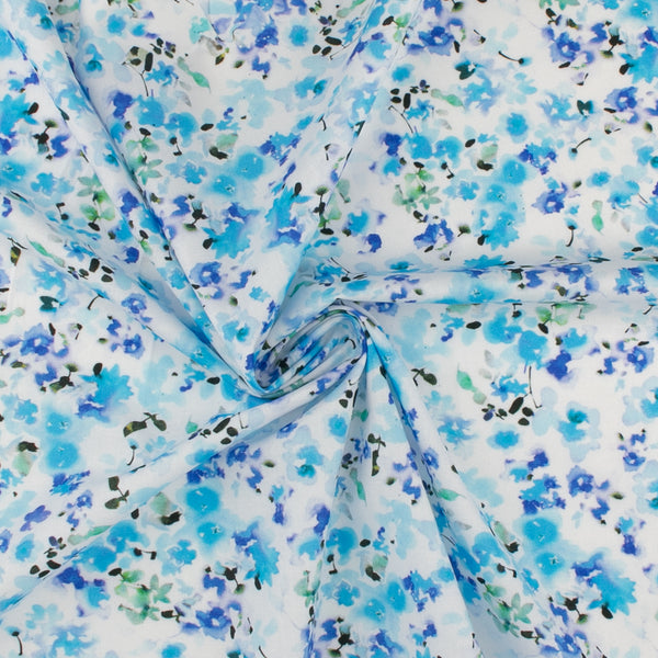 Printed Cotton - IN BLOOM - 003 - Blue