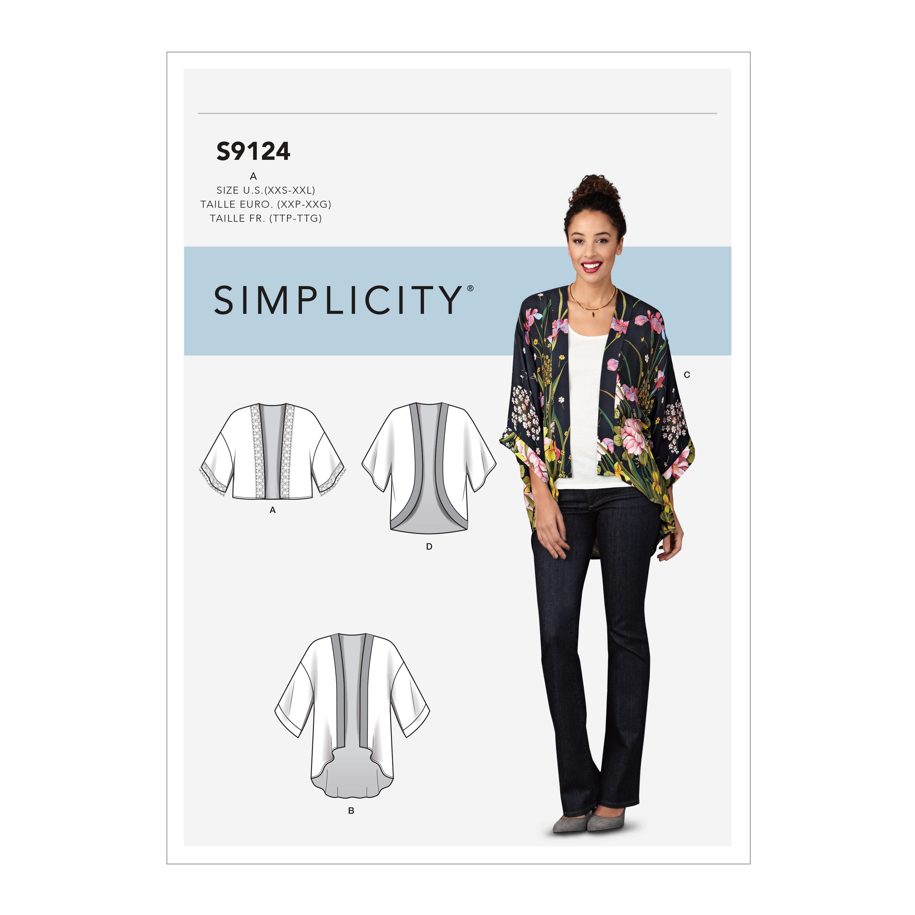 Simplicity Crop Top Sewing Pattern Misses' Size XXS-XXL 