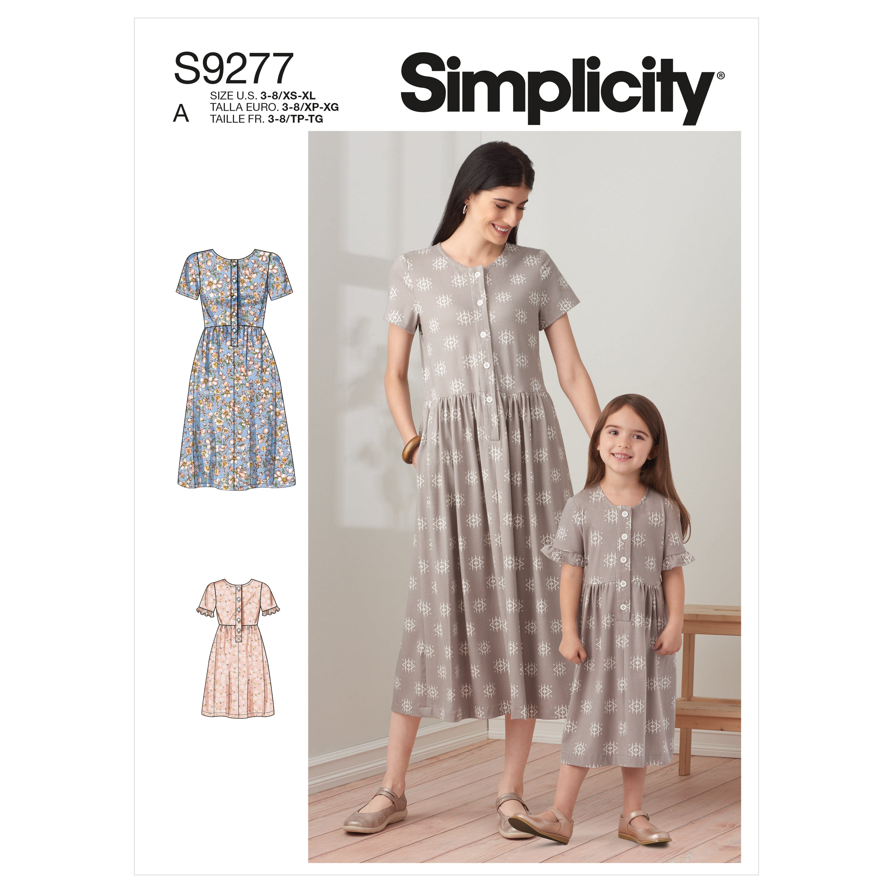 S8545  Simplicity Sewing Pattern Misses' & Miss Petite Dress and