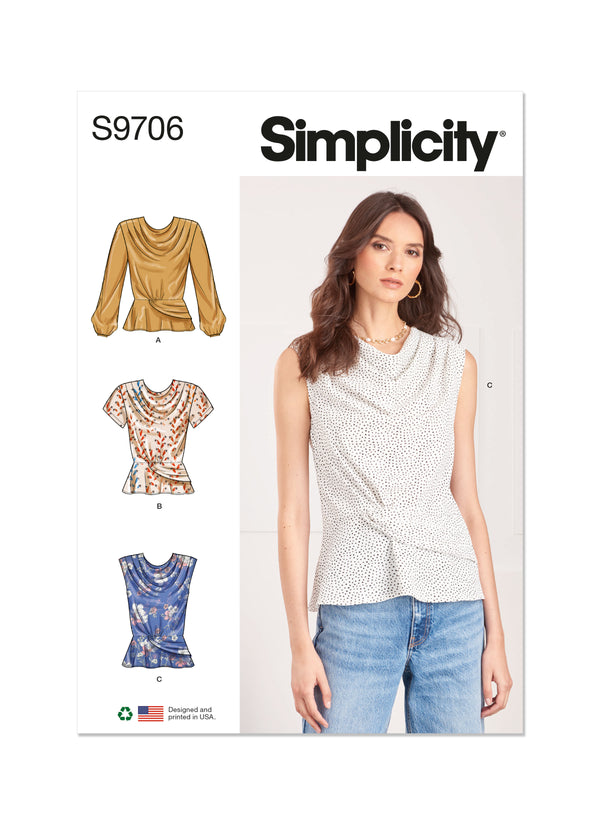 Simplicity S9706 Misses' Tops
