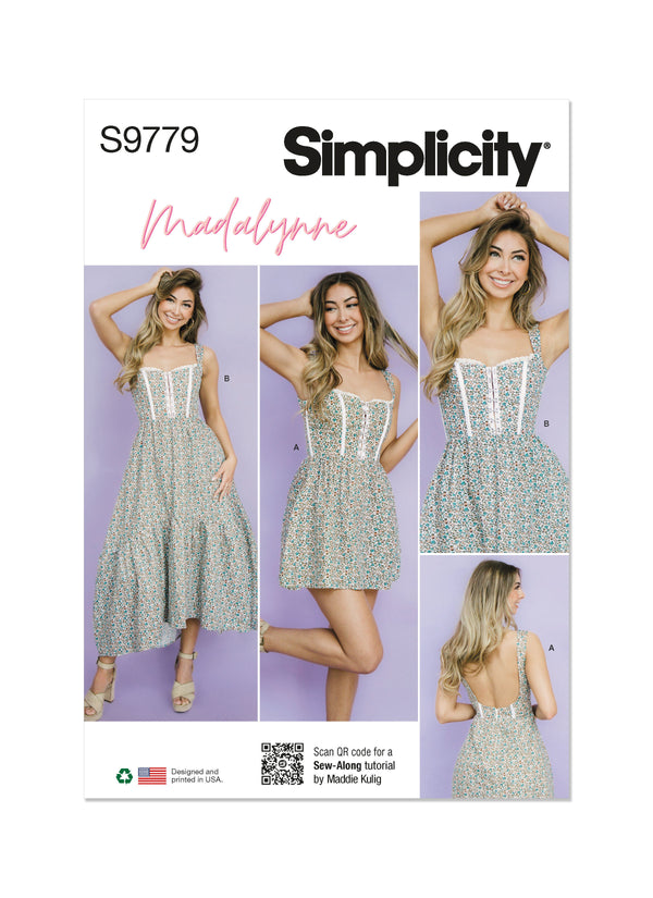 Simplicity S9779 Misses' Dress in Two Lengths