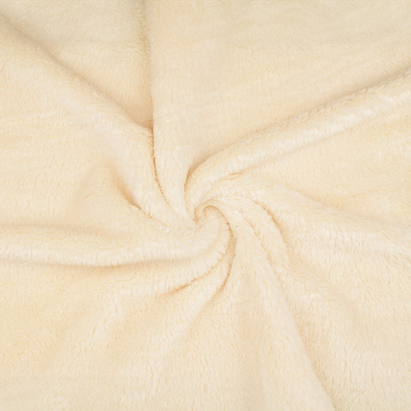 Solid Sherpa Fleece - CUDDLE - 008 - Offwhite