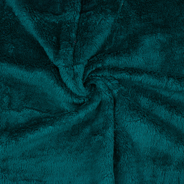 Solid Sherpa Fleece - CUDDLE - 019 - Emerald