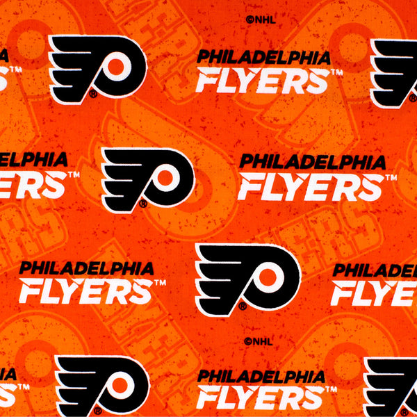 Philadelphia Flyers - NHL Cotton Print - Logo - Orange