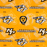Nashville Predators - NHL Cotton Print - Logo - Yellow