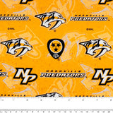 Nashville Predators - NHL Cotton Print - Logo - Yellow