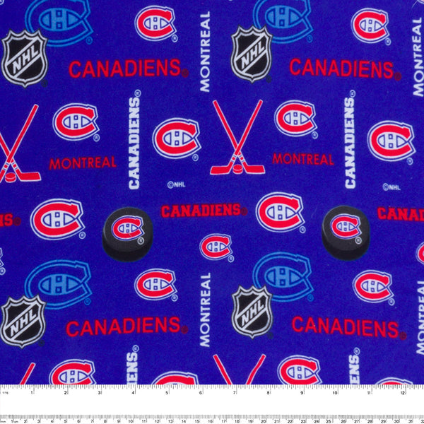 Canadiens de Montréal - Flanellette imprimée LNH - Logo