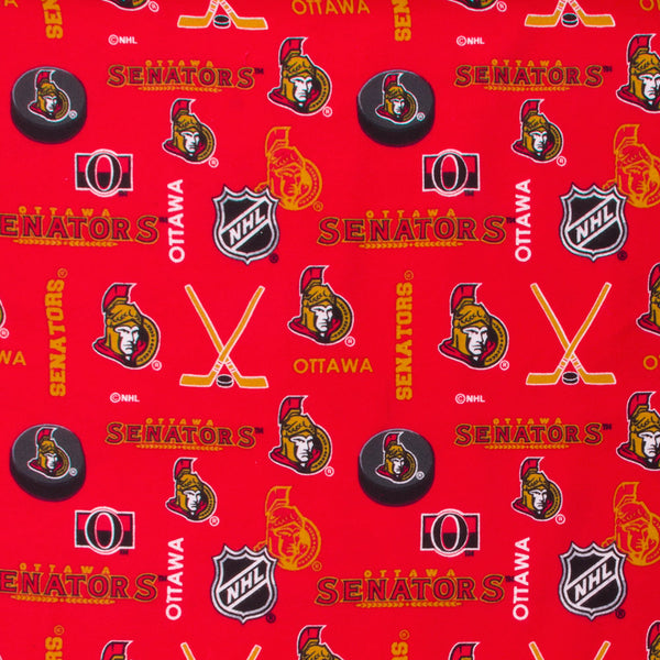 Ottawa Senators - NHL Flannelette Print - Logo