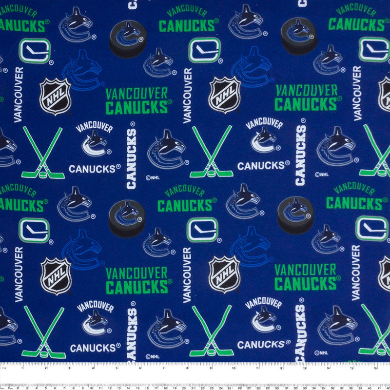 Vancouver Canucks - NHL Flannelette Print - Logo