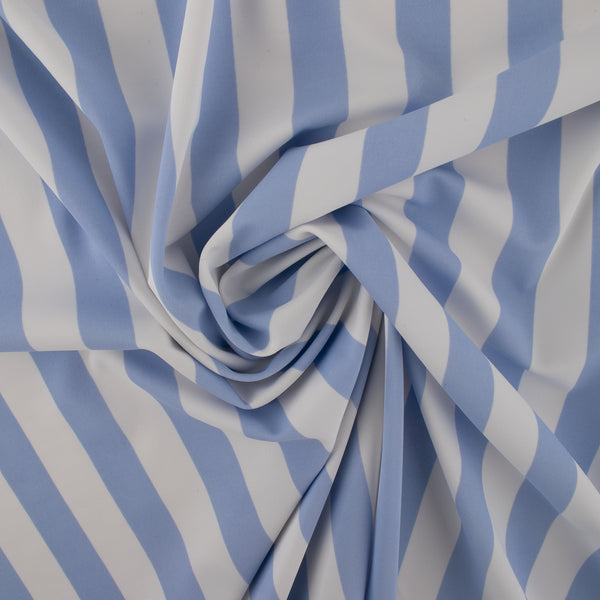 Bathing Suit Print - Stripes - Baby blue