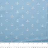 Cotton lycra printed knit - IMA-GINE F23 - Anchor - Blue