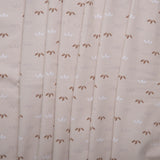 Cotton lycra printed knit - IMA-GINE F23 - Leafs - Tan